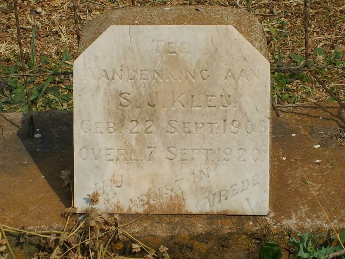 KLEU S.J. 1906-1920