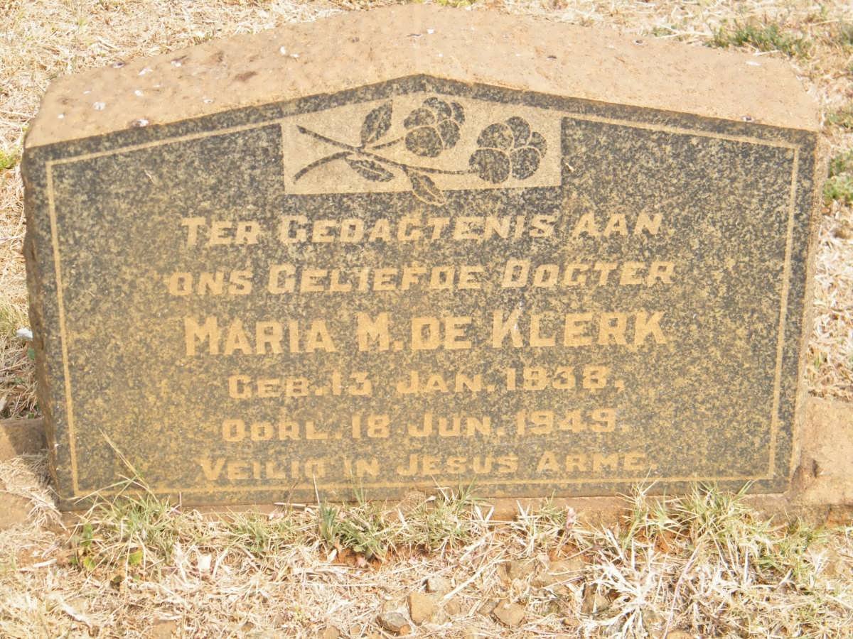 KLERK Maria M., de 1938-1949
