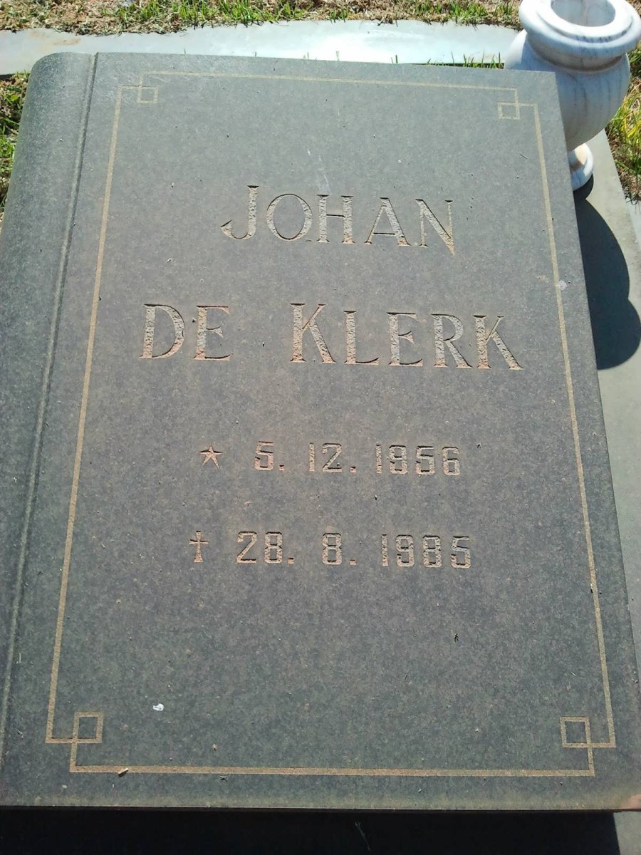 KLERK Johan, de 1956-1985