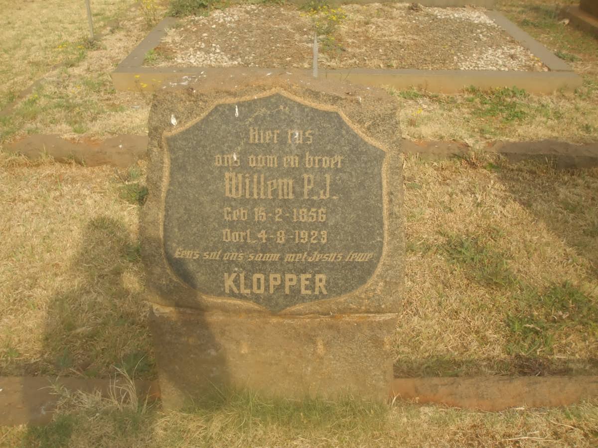 KLOPPER Willem P.J. 1856-1923