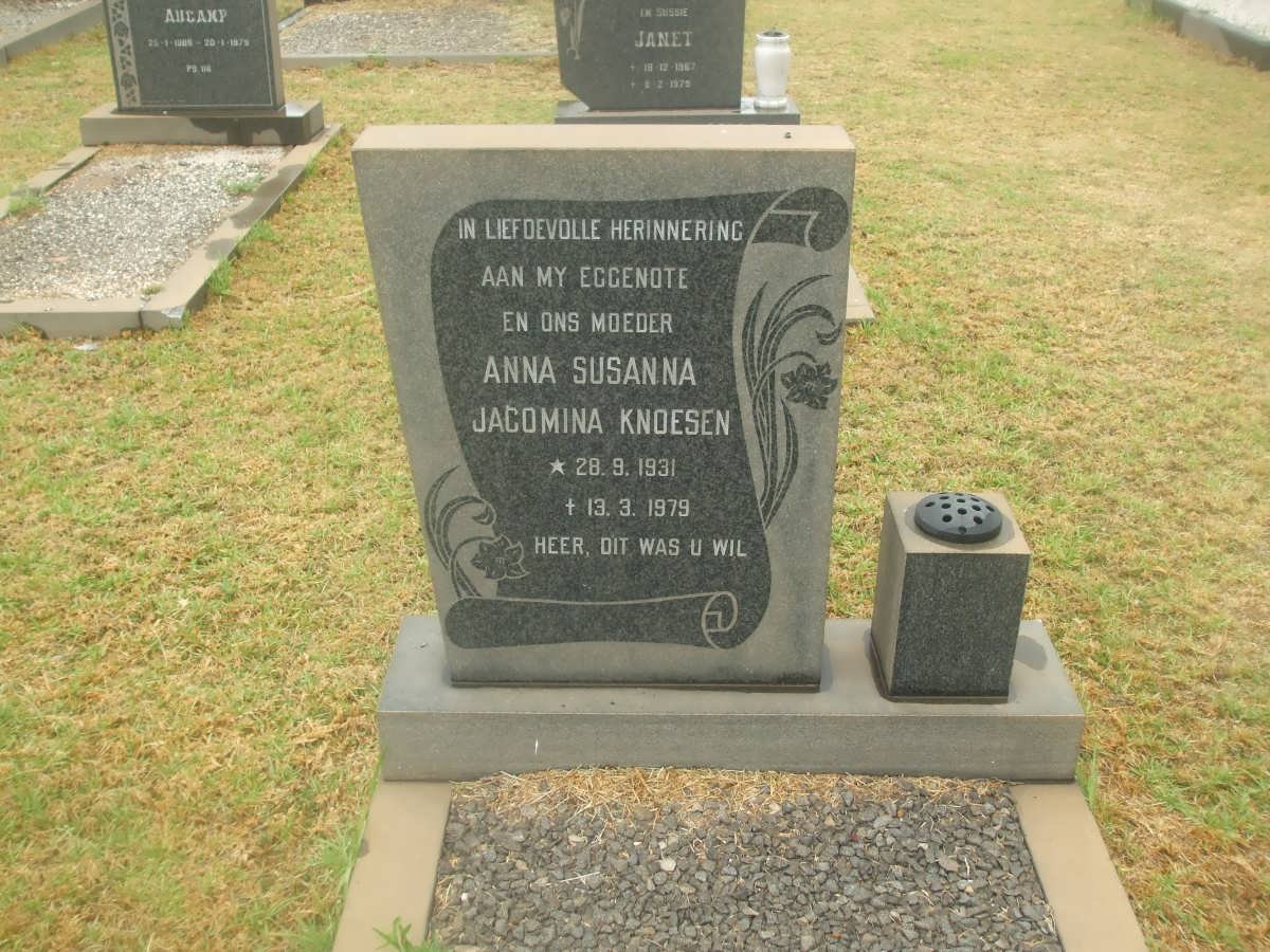 KNOESEN Anna Susanna Jacomina 1931-1979