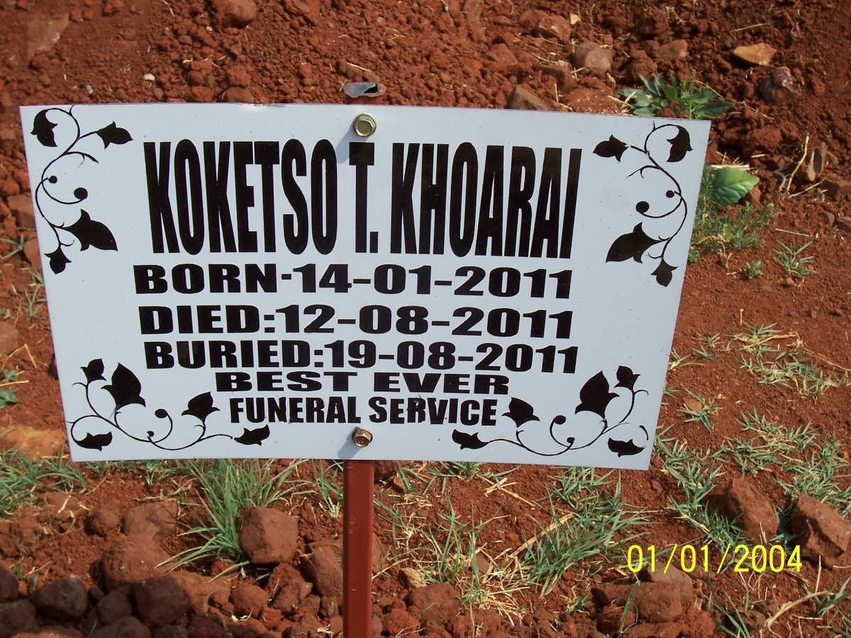 KHOARAI Koketso T. 2011-2011