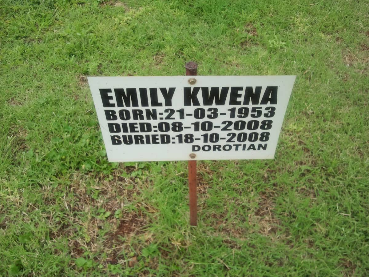 KWENA Emily 1953-2008