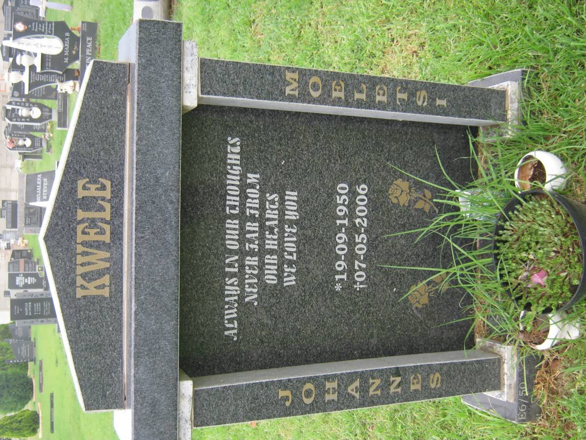 KWELE Johannes Moeletsi 1950-2006