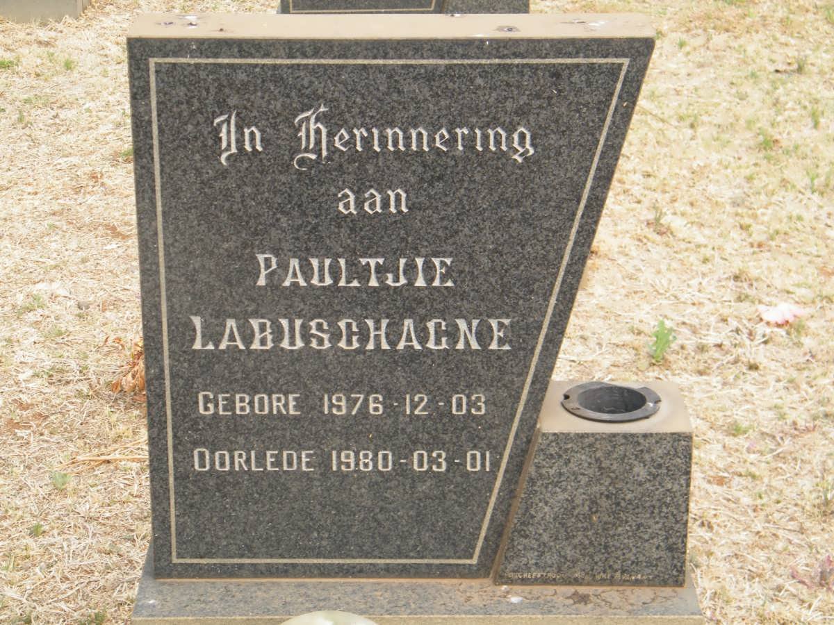 LABUSCHAGNE Paultjie 1976-1980