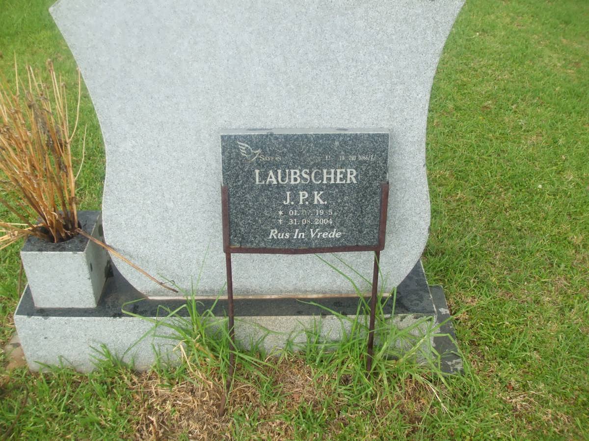 LAUBSCHER J.P.K. 1935-2004