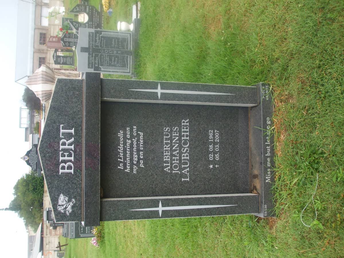 LAUBSCHER Albertus Johannes 1962-2007