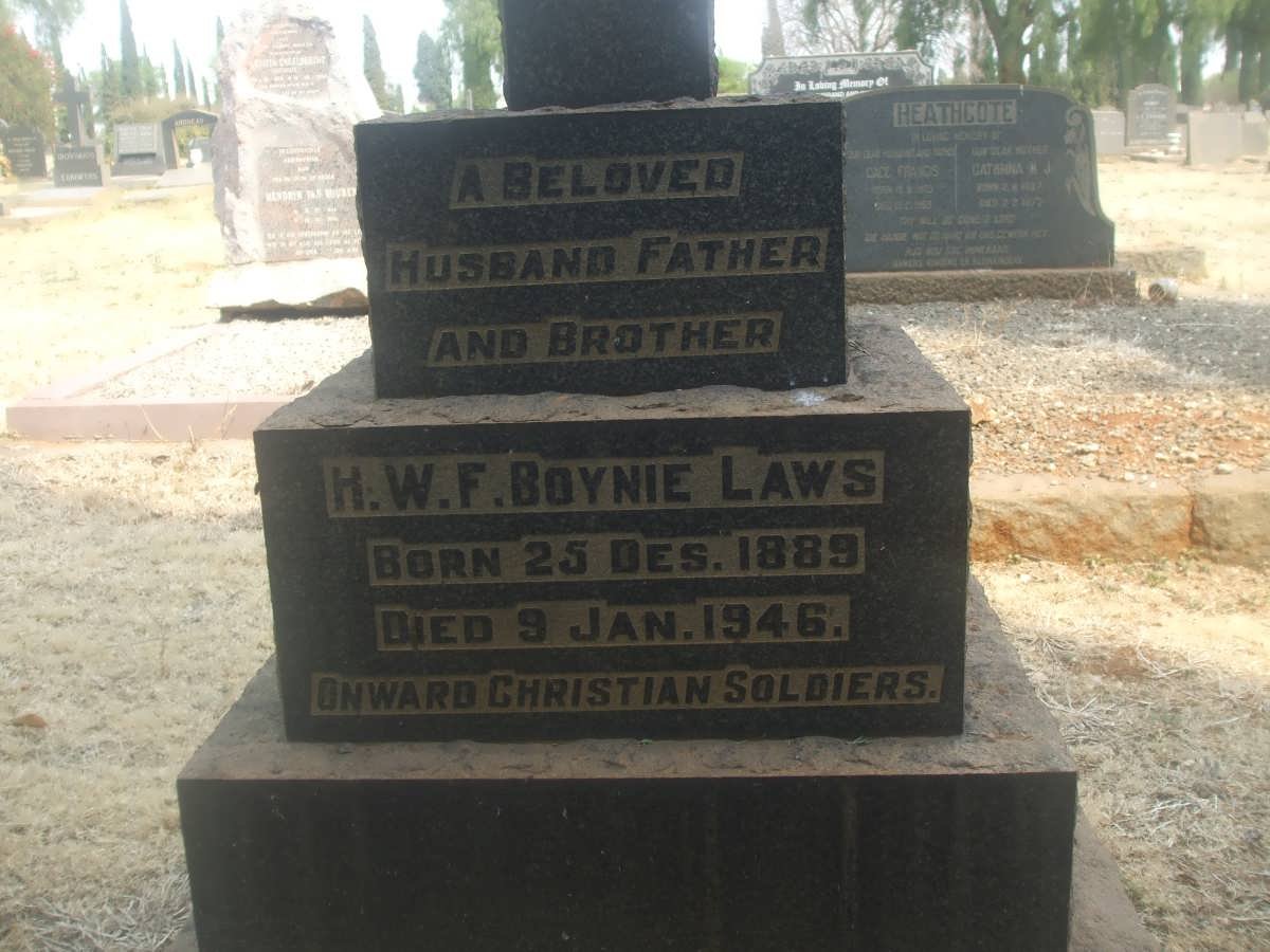 LAWS H.W.F. 1889-1946
