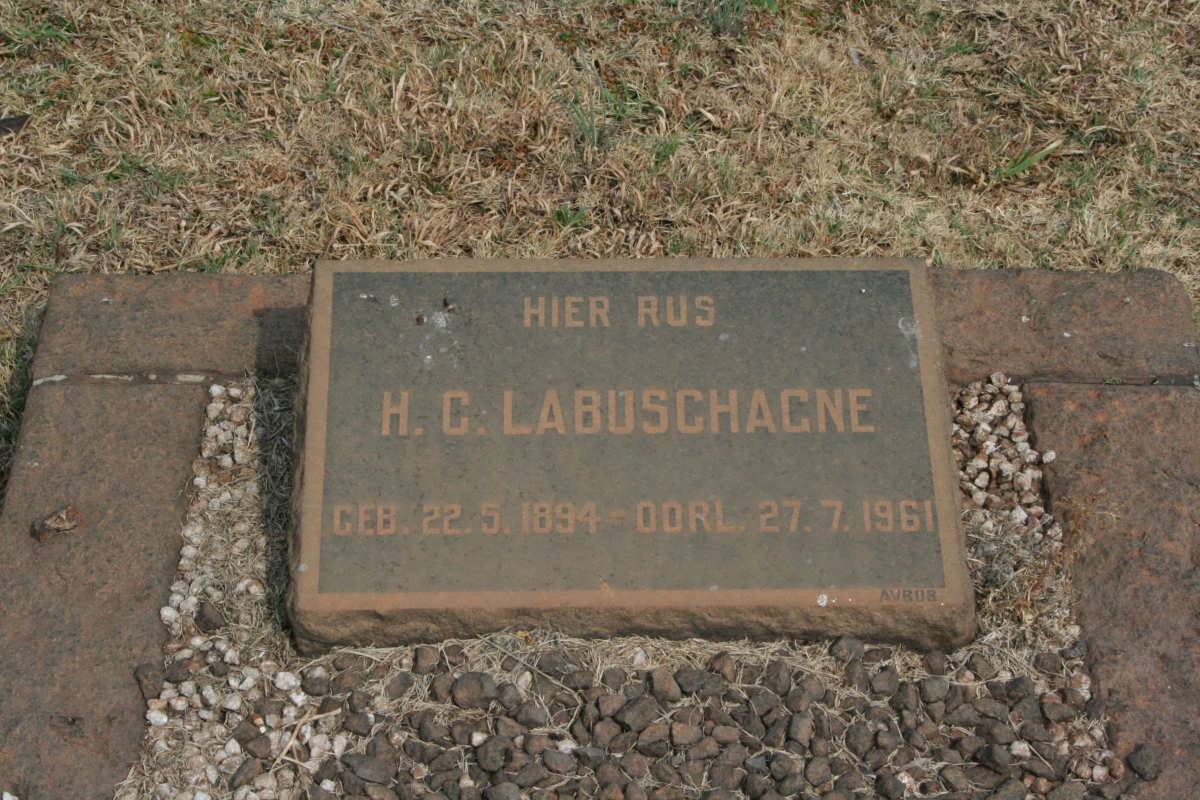 LABUSCHAGNE H.C. 1894-1961