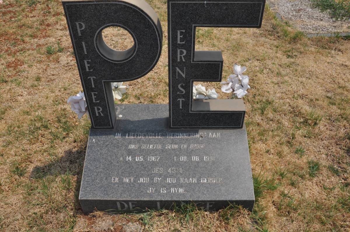 LANGE Pieter Ernst, de 1967-1991