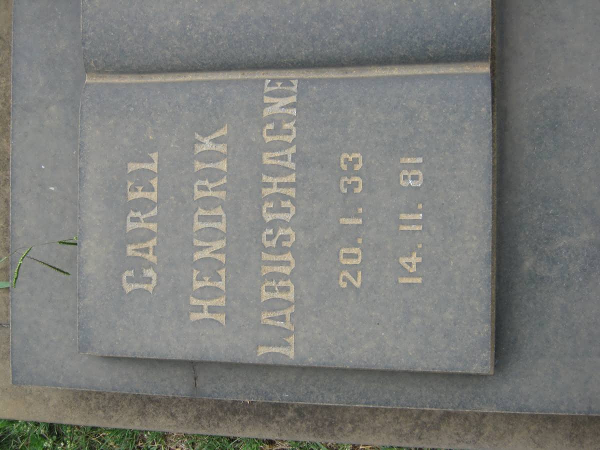 LABUSCHAGNE Carel Hendrik 1933-1981
