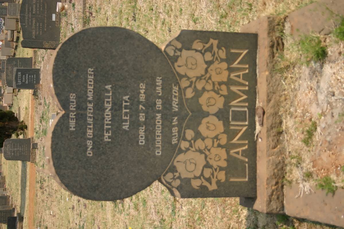 LANDMAN Petronella Aletta -1942