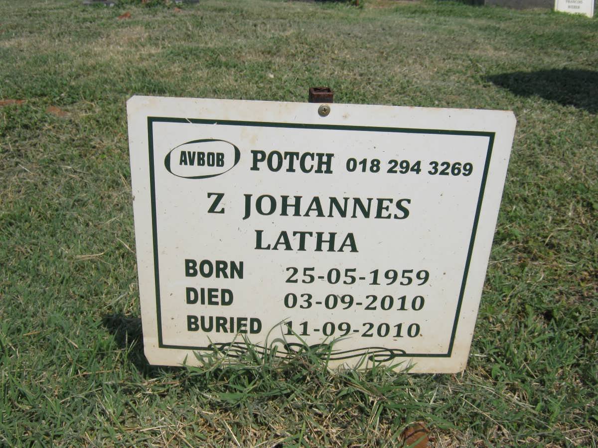 LATHA Z. Johannes 1959-2010