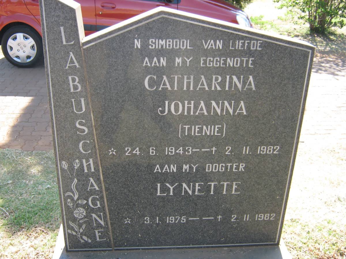 LABUSCHAGNE Catharina Johanna 1943-1982 :: LABUSCHAGNE Lynette 1975-1982