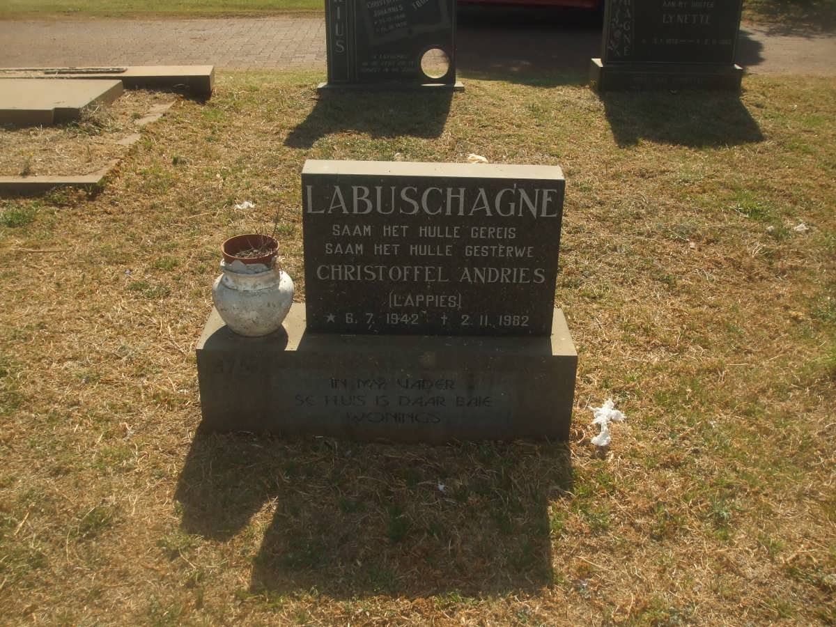LABUSCHAGNE Christoffel Andries 1942-1982