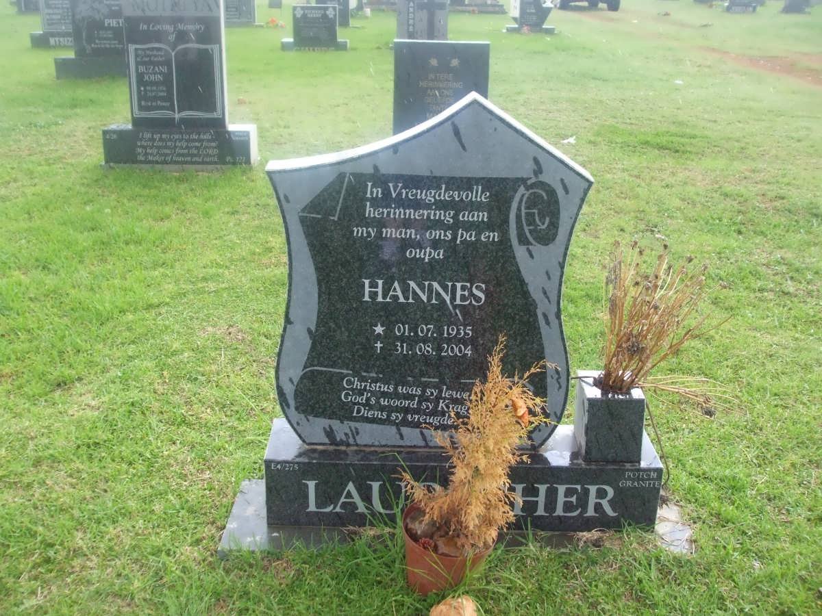 LAUBSCHER Hannes 1935-2004