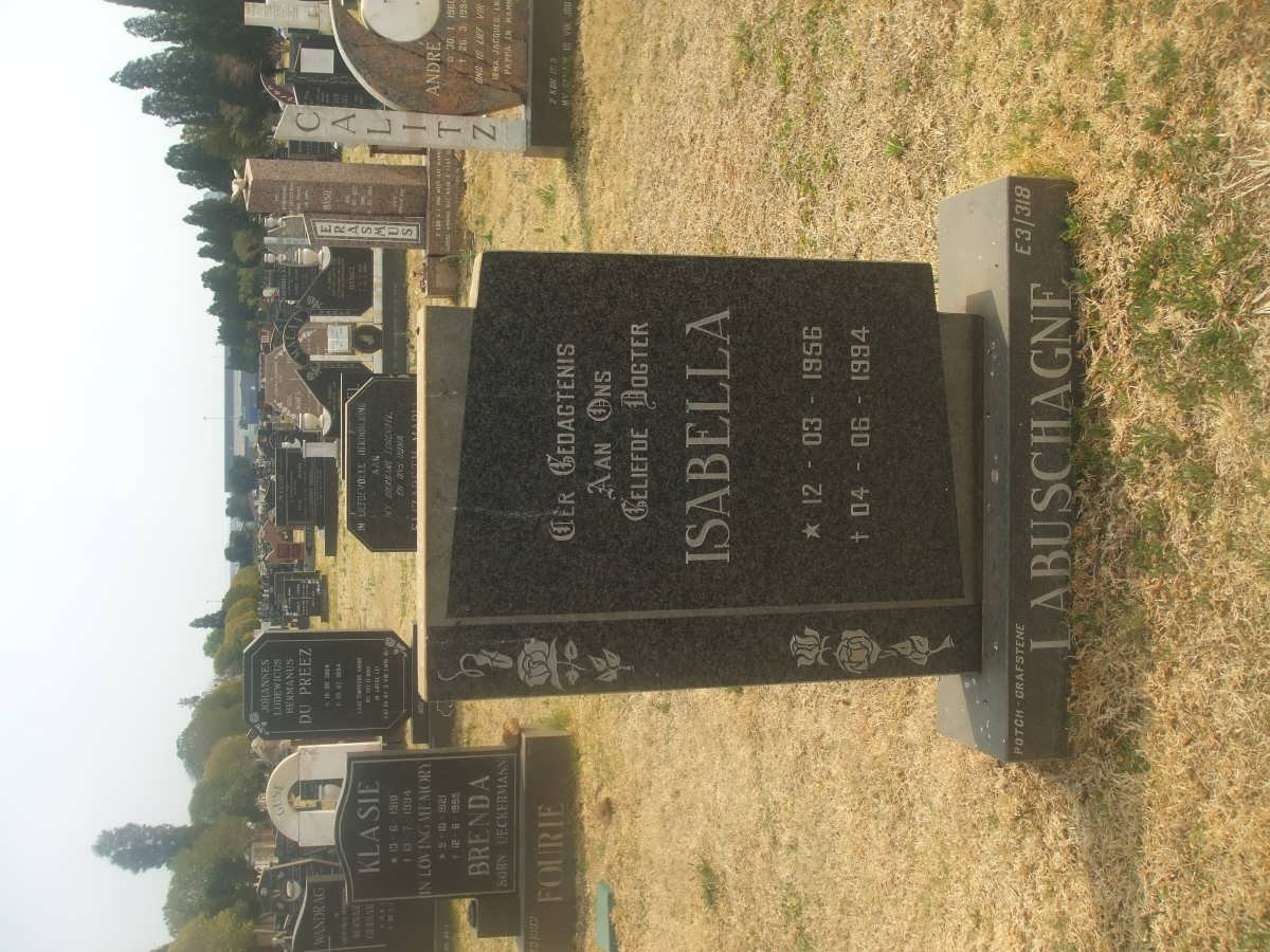 LABUSCHAGNE Isabella 1956-1994