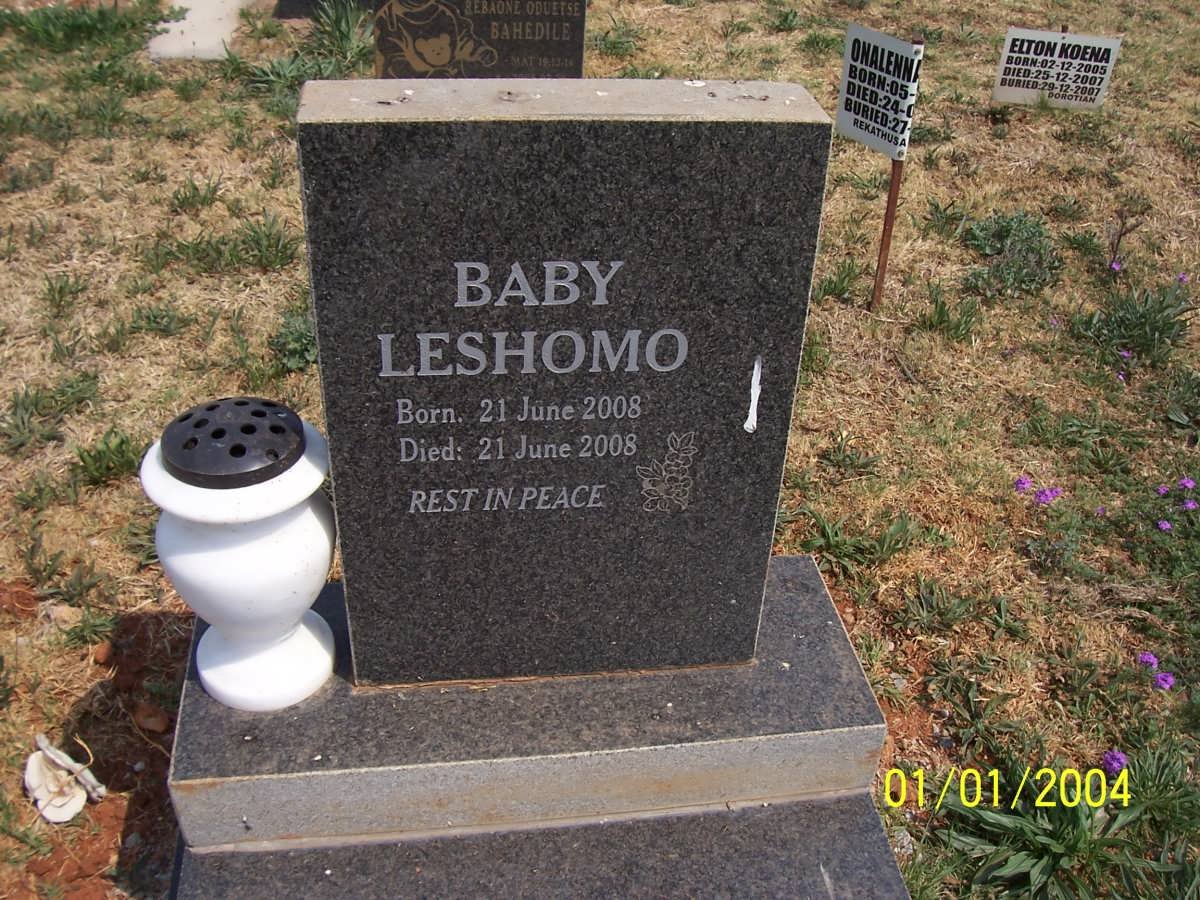 LESHOMO Baby 2008-2008