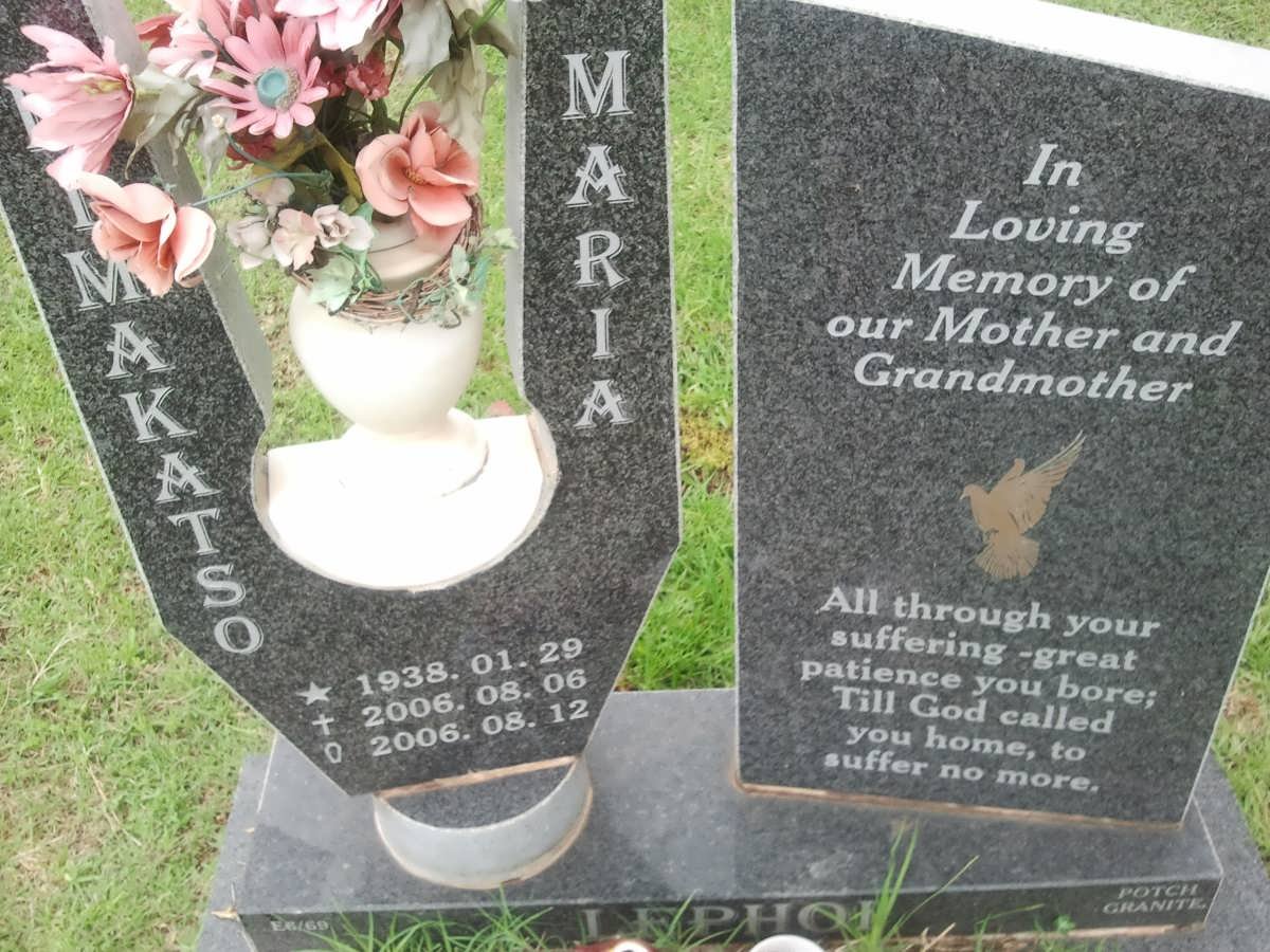 LEPHOI Dimakatso Maria 1938-2006