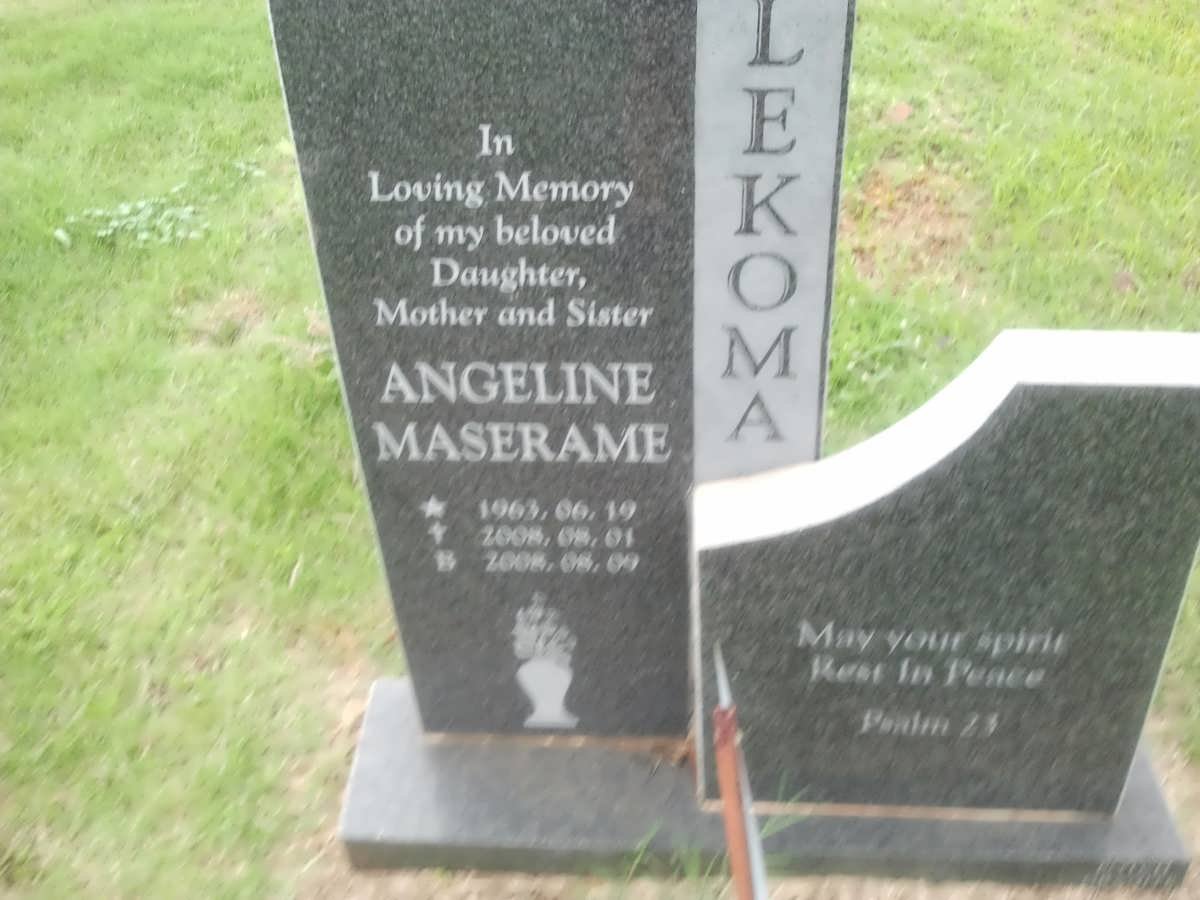 LEKOMA Angeline Maserame 1963-2008
