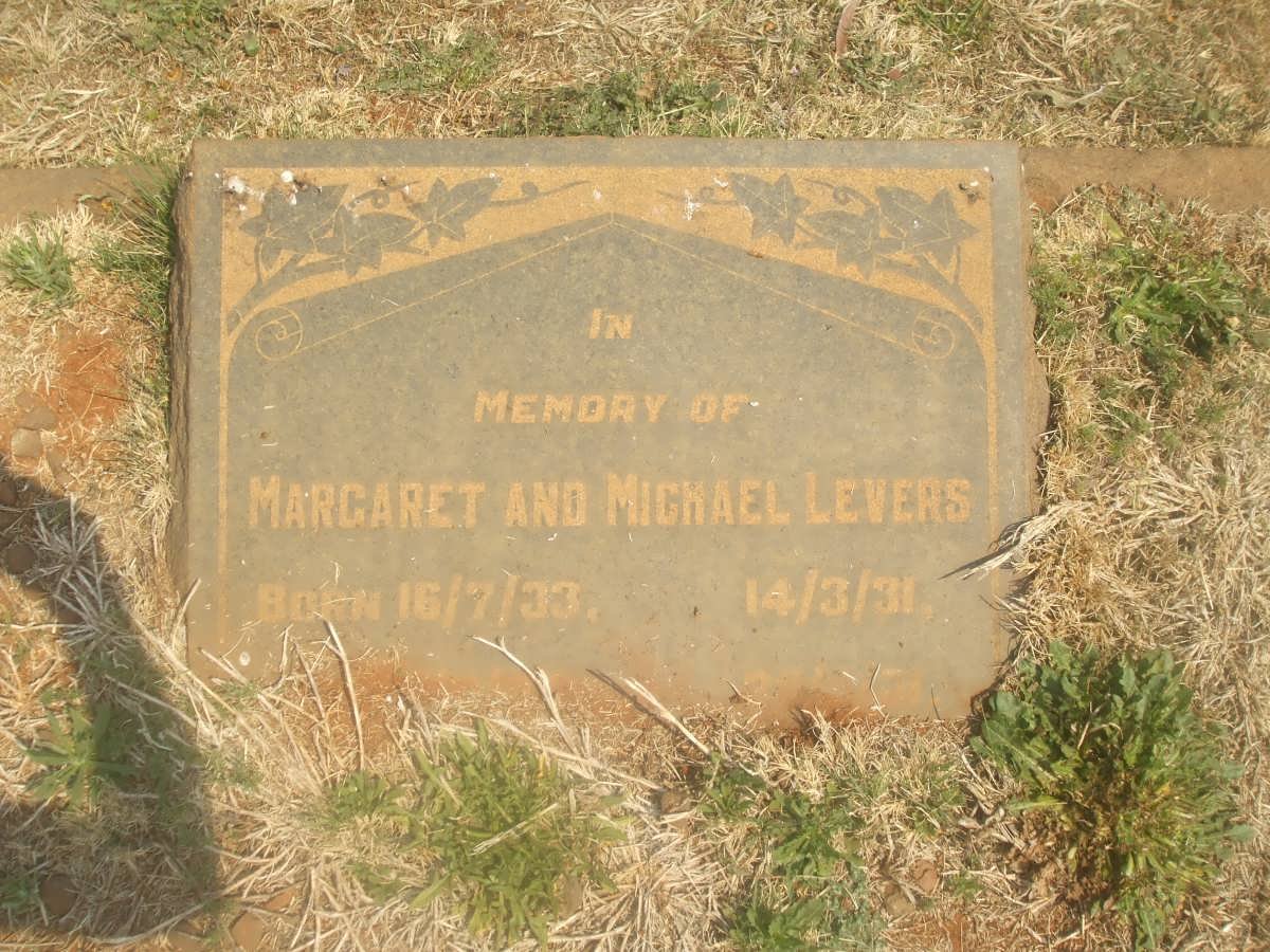 LEVERS Michael 1931- &amp; Margaret 1933-
