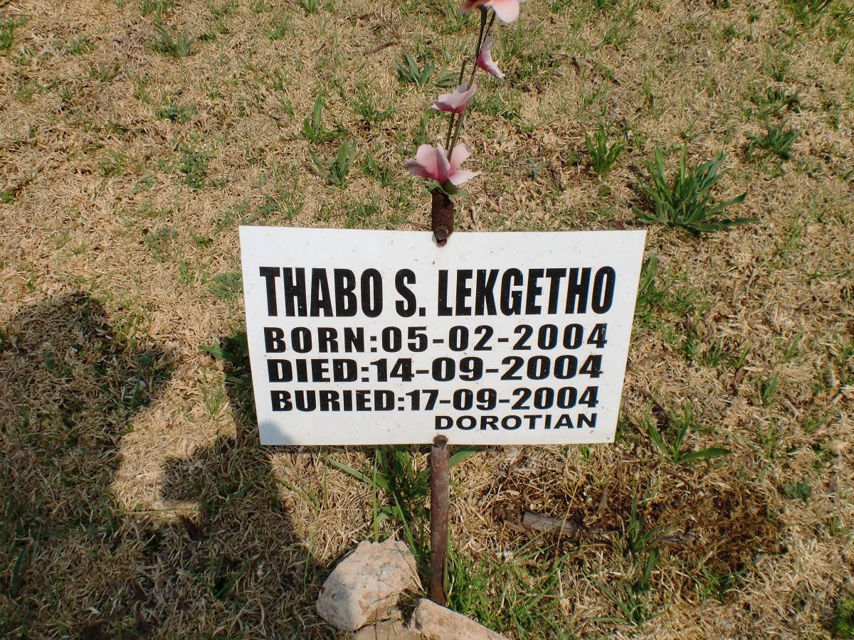 LEKGETHO Thabo S. 2004-2004