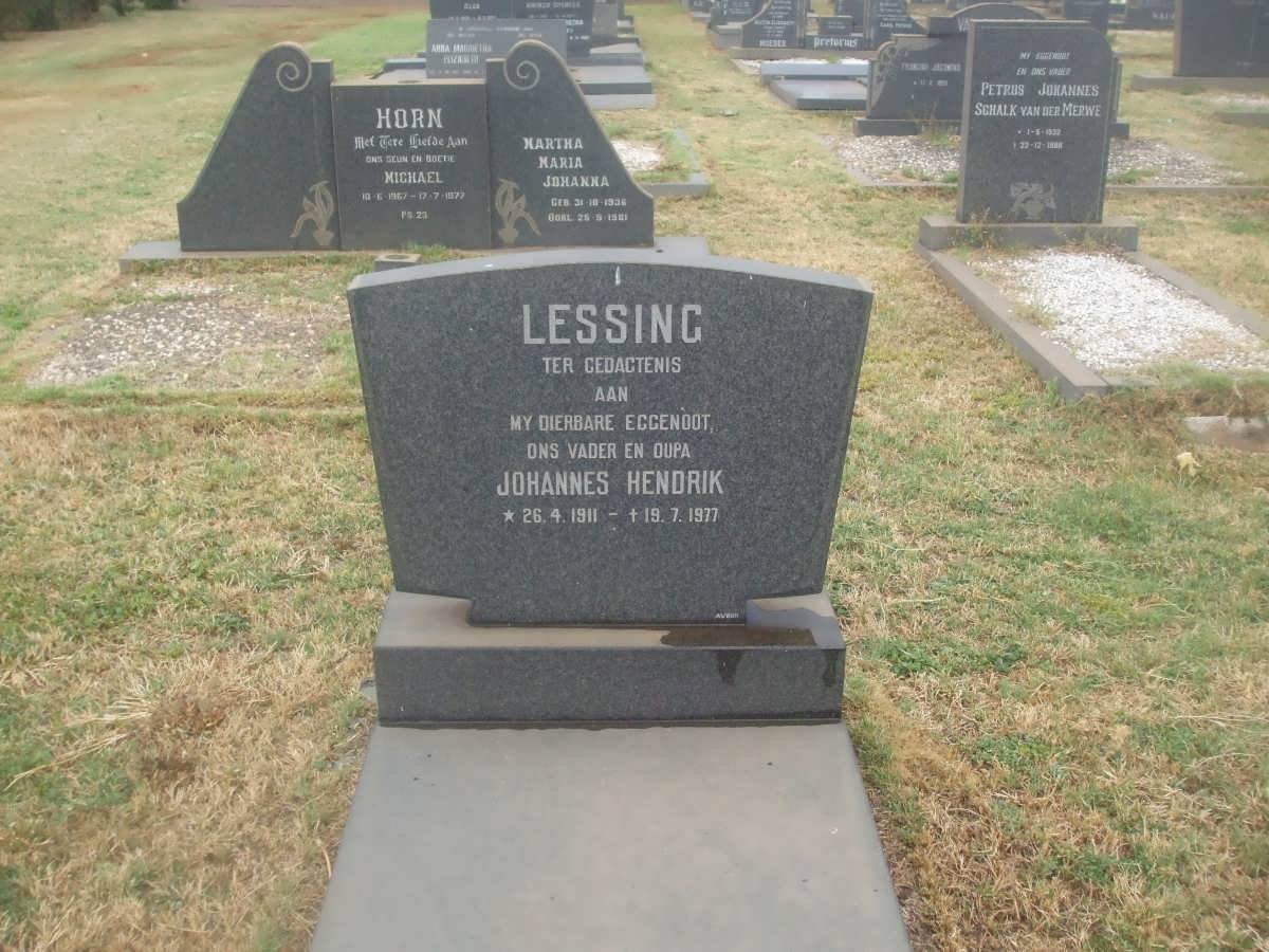 LESSING Johannes Hendrik 1911-1977