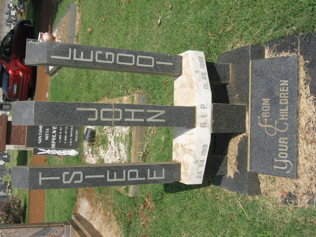 LEGODI Tsiepe John 1919-1998