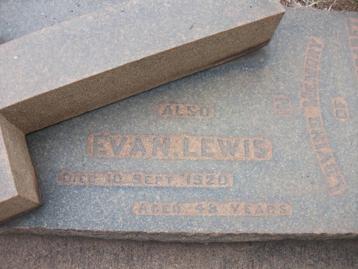 LEWIS Evan -1920