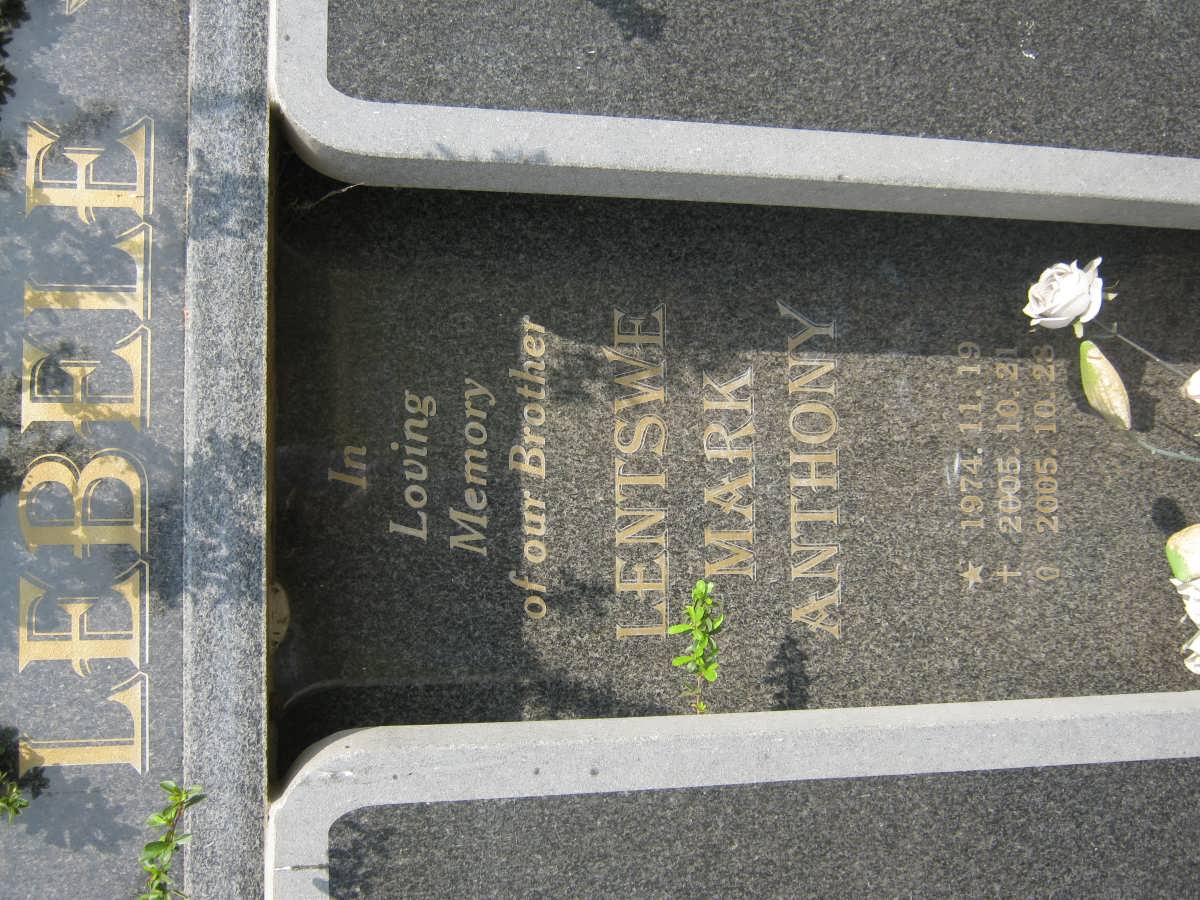 LEBELE Lentswe Mark Anthony 1974-2005