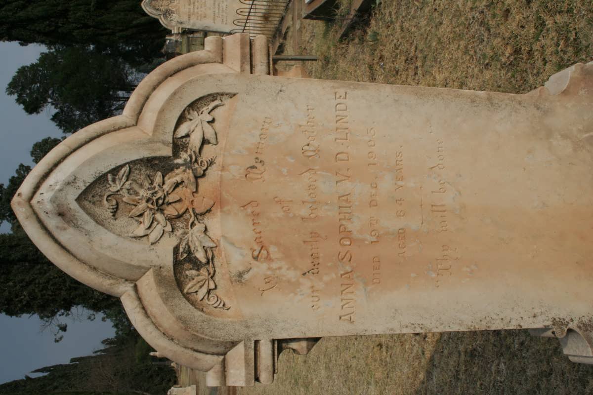 LINDE Anna Sophia, v.d. -1903