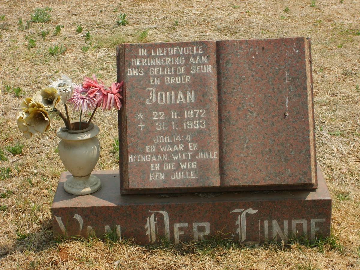 LINDE Johan, van der 1972-1993