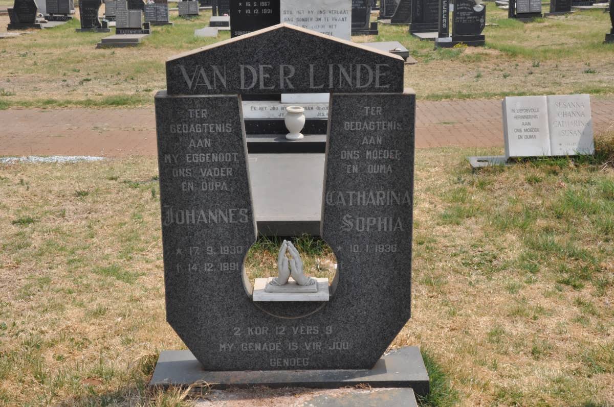 LINDE Johannes, van der 1930-1991 &amp; Catharina Sophia 1936-