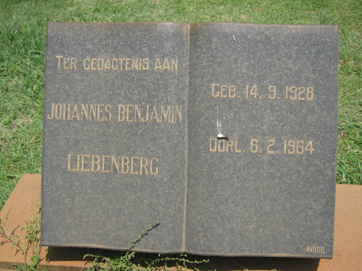 LIEBENBERG Johannes Benjamin 1928-1964