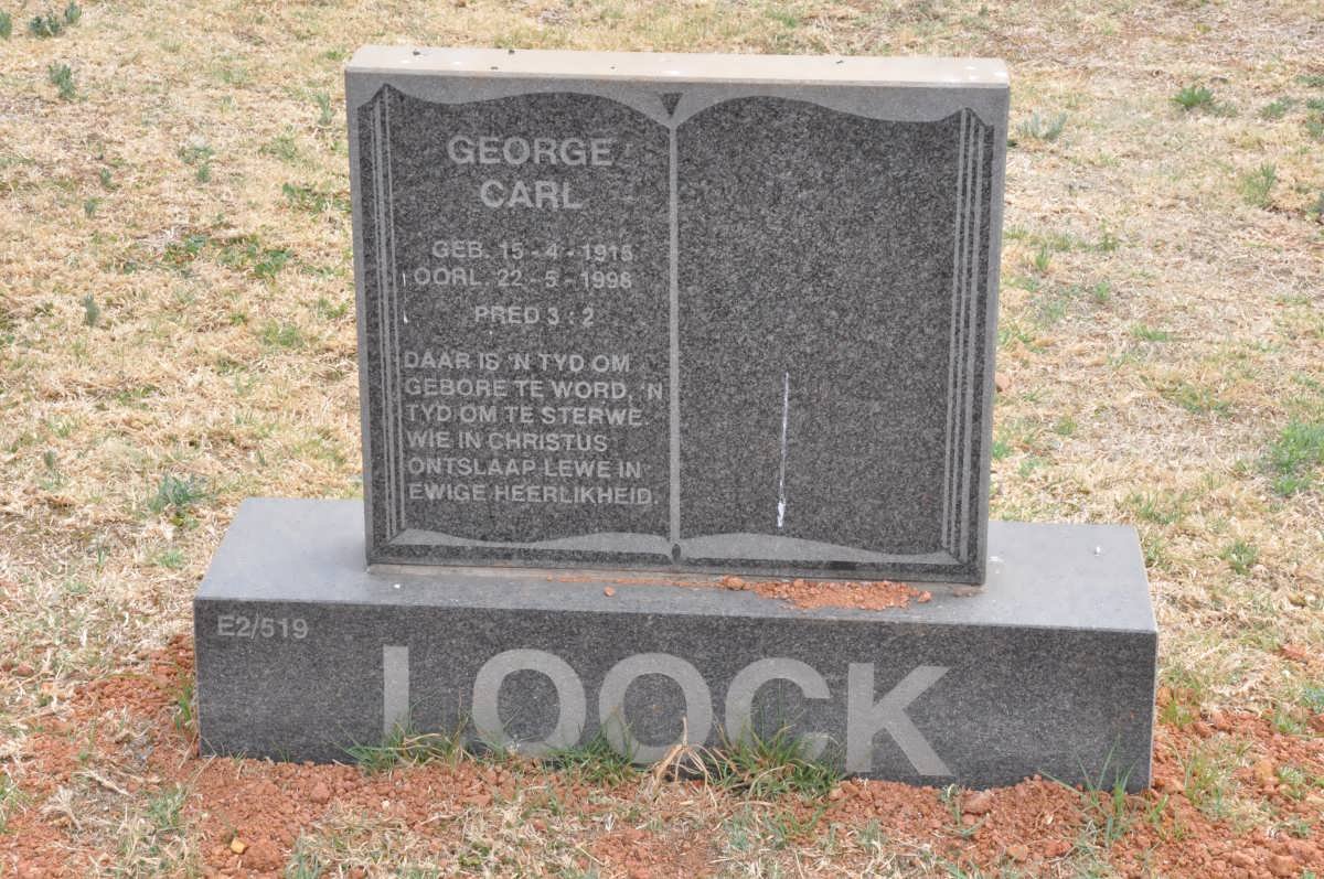 LOOCK George Carl 1915-1998