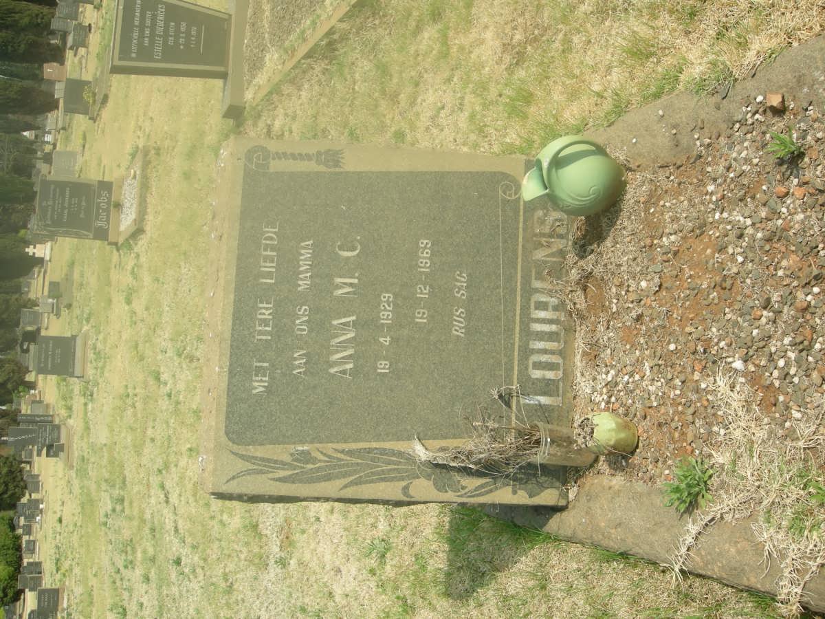 LOURENS Anna M.C. 1929-1969