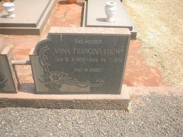 LOUW Anna Francina 1892-1976
