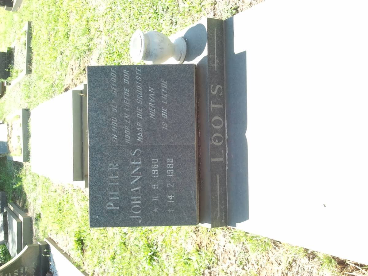 LOOTS Pieter Johannes 1960-1988