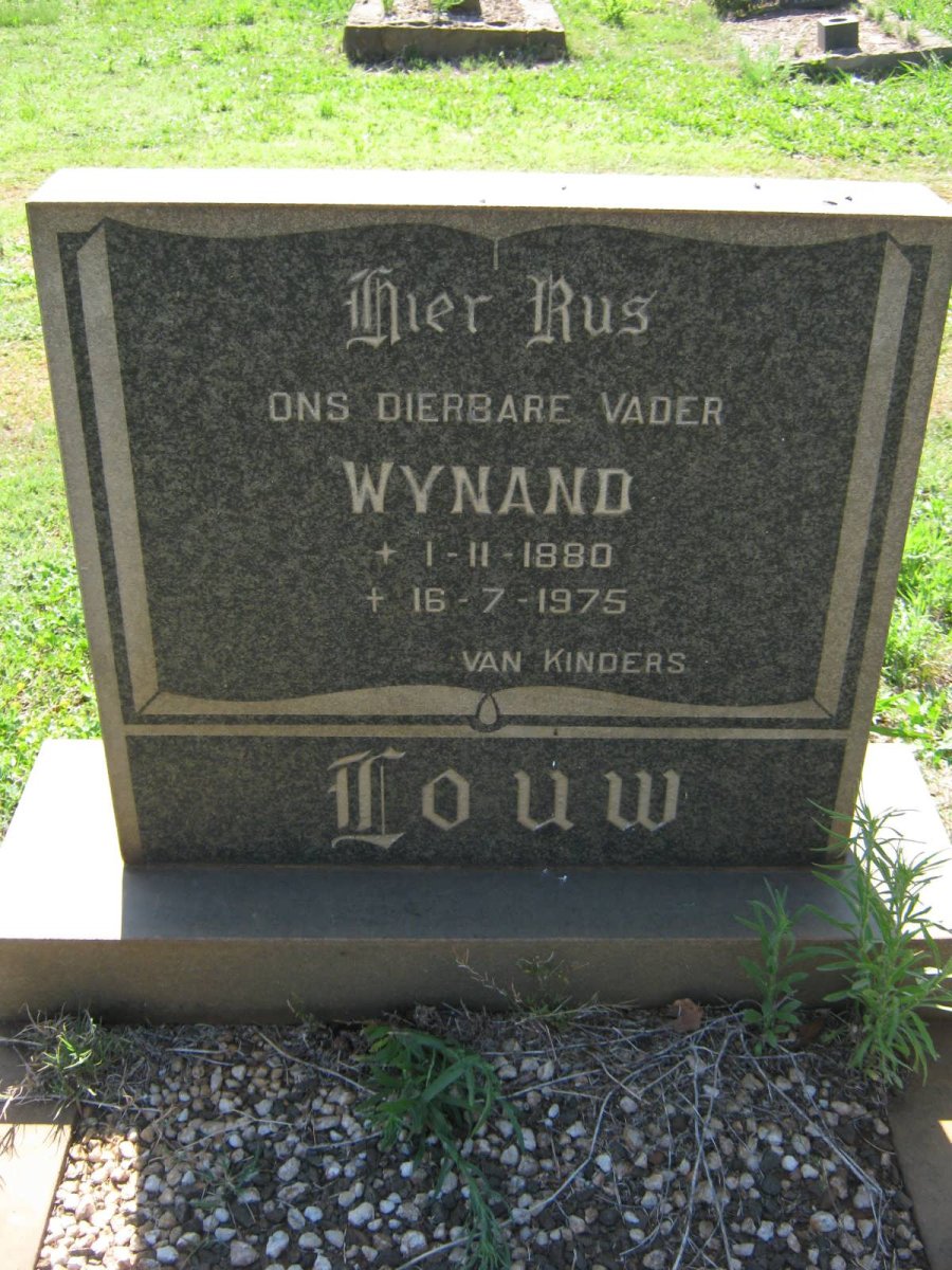 LOUW Wynand 1880-1975