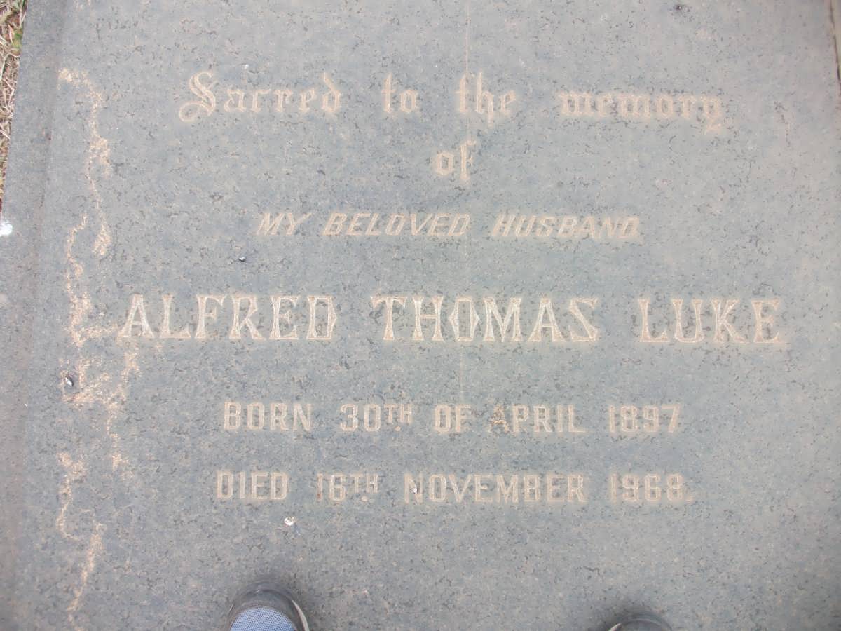 LUKE Alfred Thomas 1897-1968