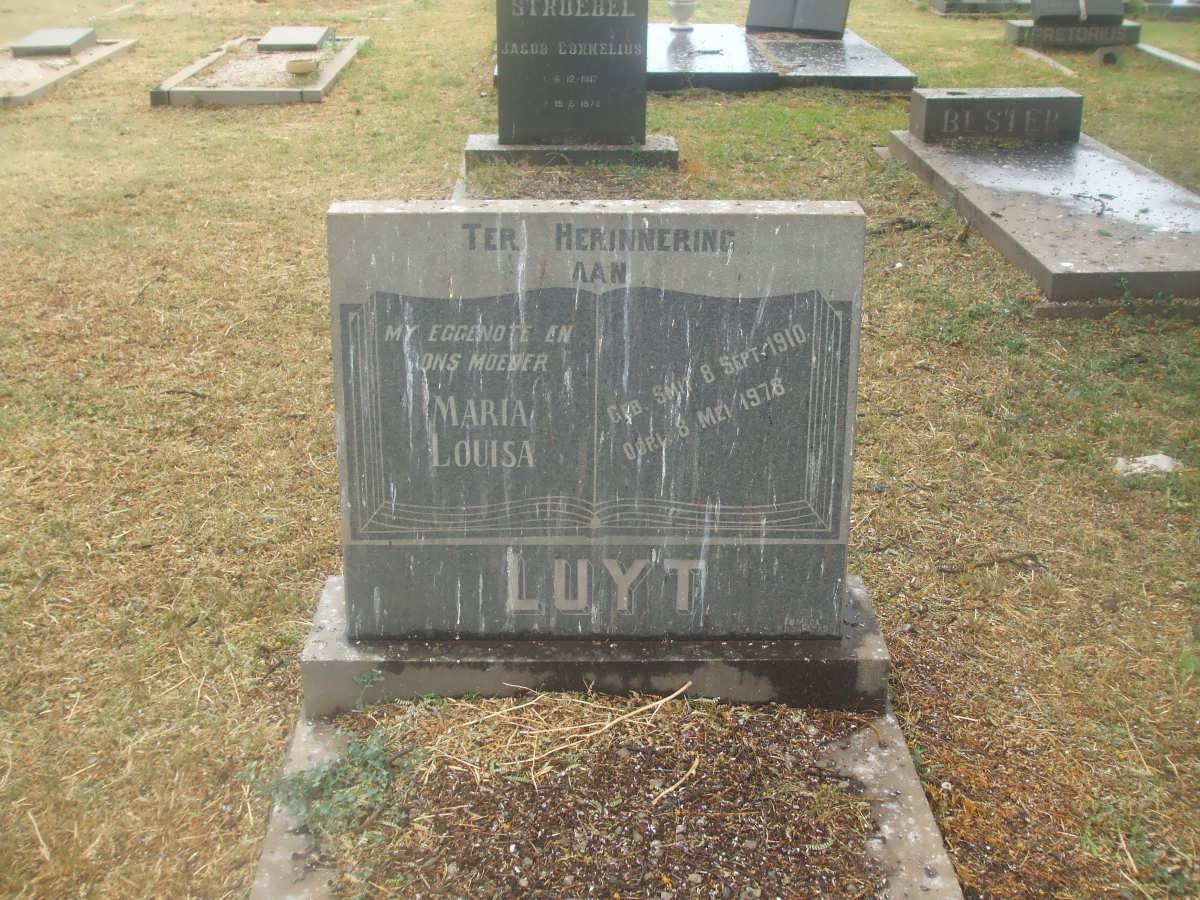LUYT Maria Louisa 1910-1978