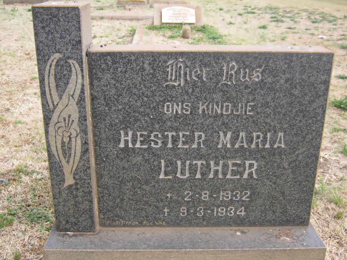 LUTHER Hester Maria 1932-1934