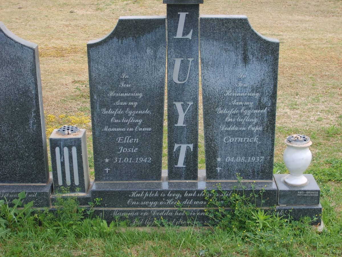 LUYT Cornick 1937- &amp; Ellen Josie 1942-