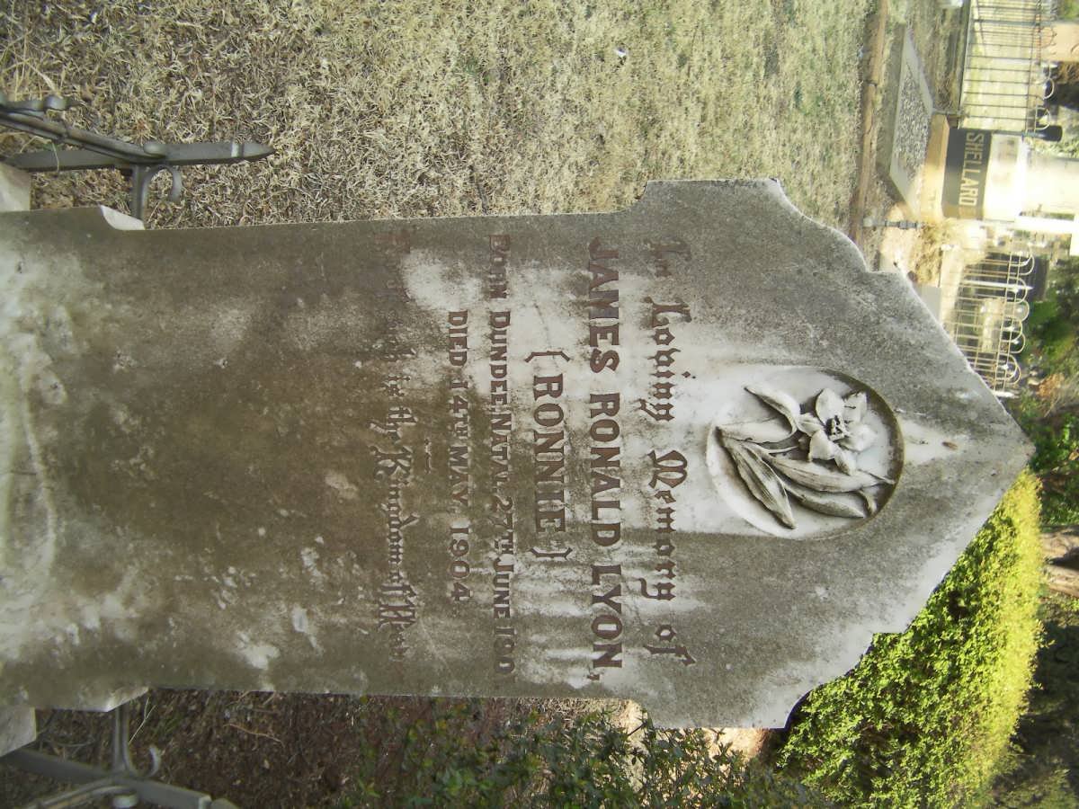 LYON James Ronald 1901-1904
