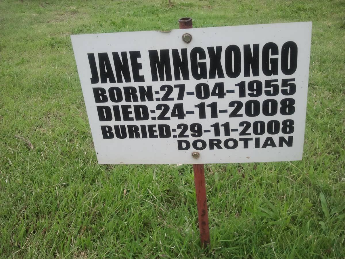 MNGXONGO Jane 1955-2008