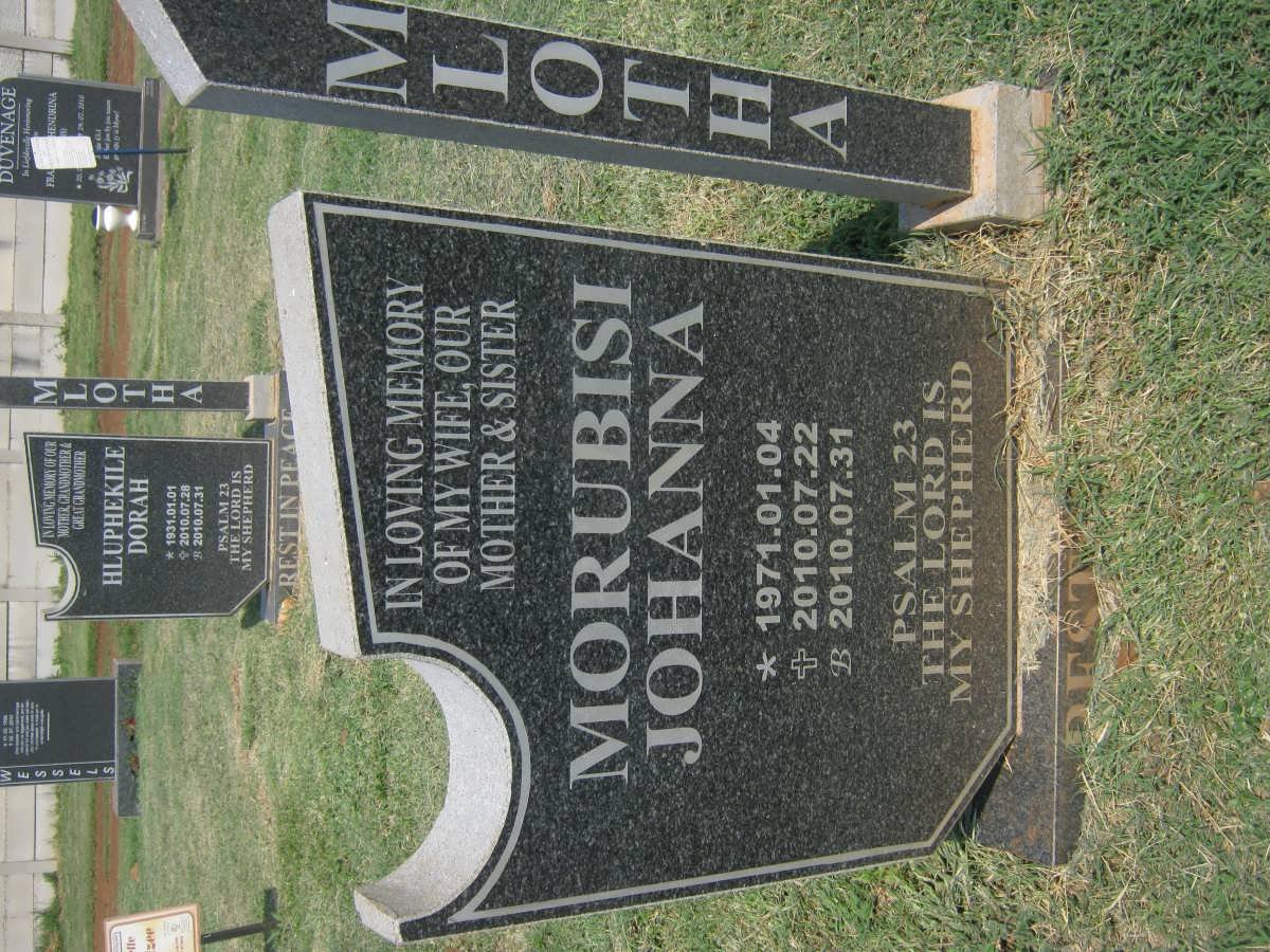 MLOTHA Morubisi Johanna 1971-2010