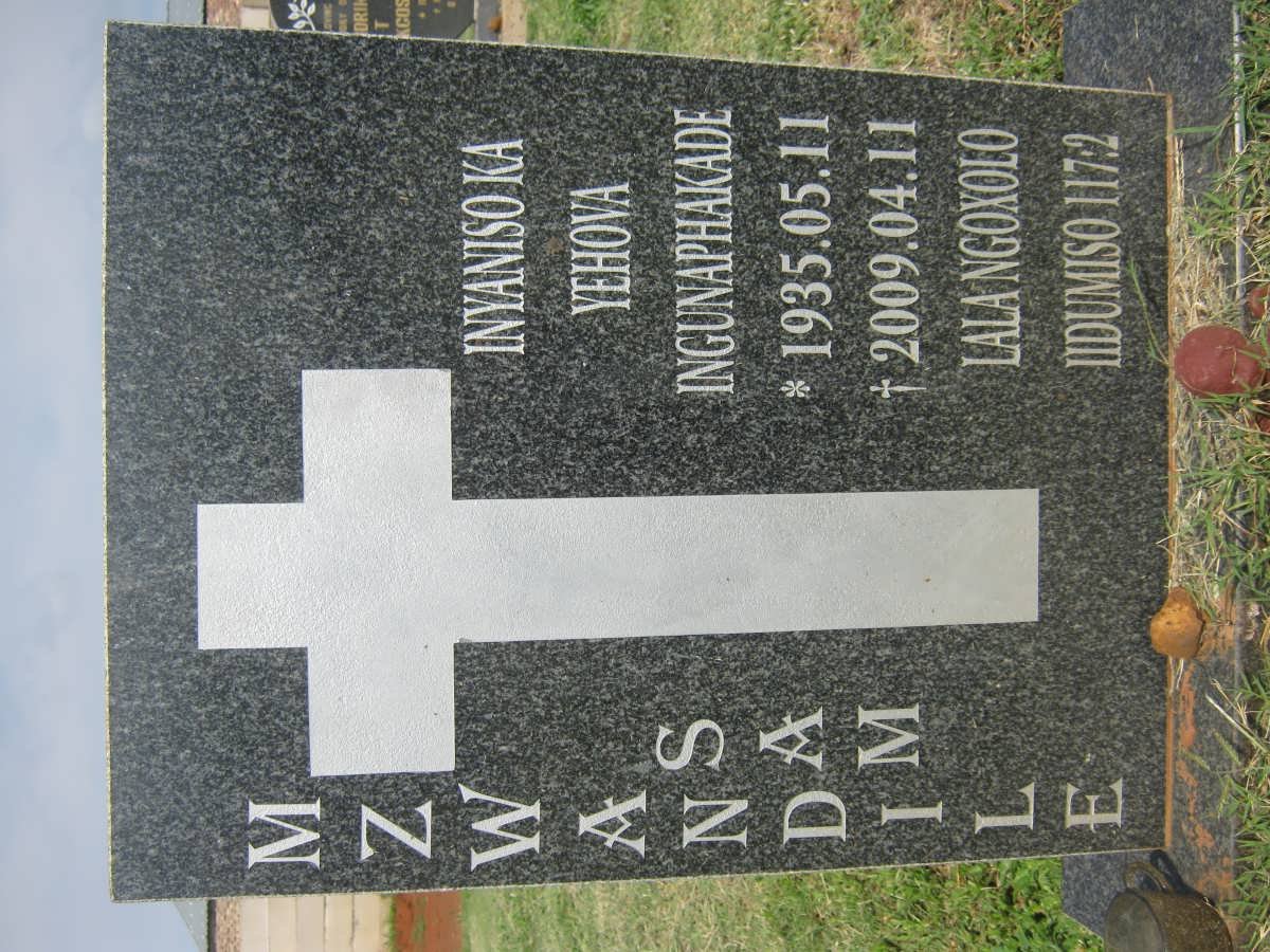 MZWANDILE Sam 1935-2009