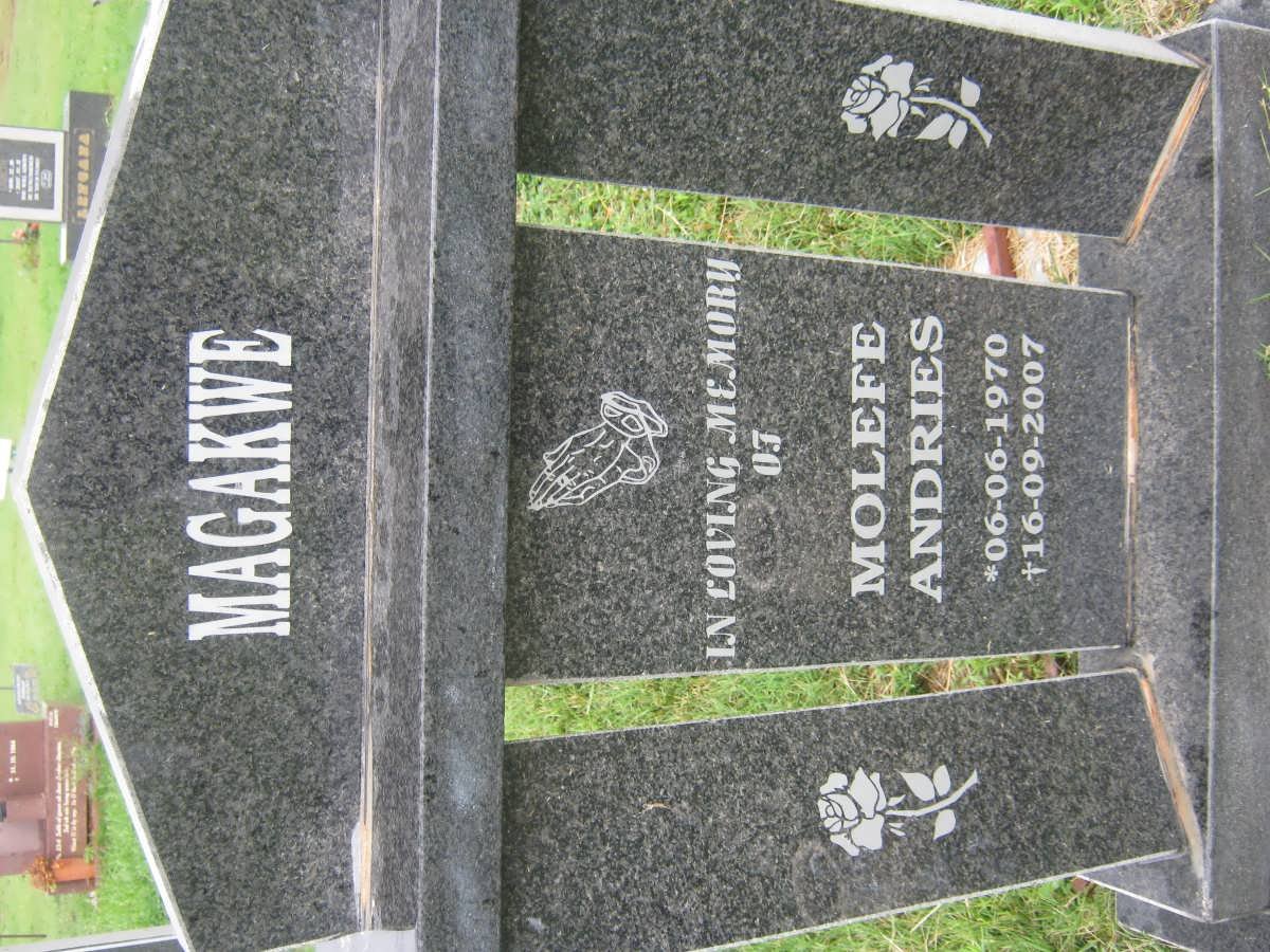MAGAKWE Molefe Andries 1970-2007