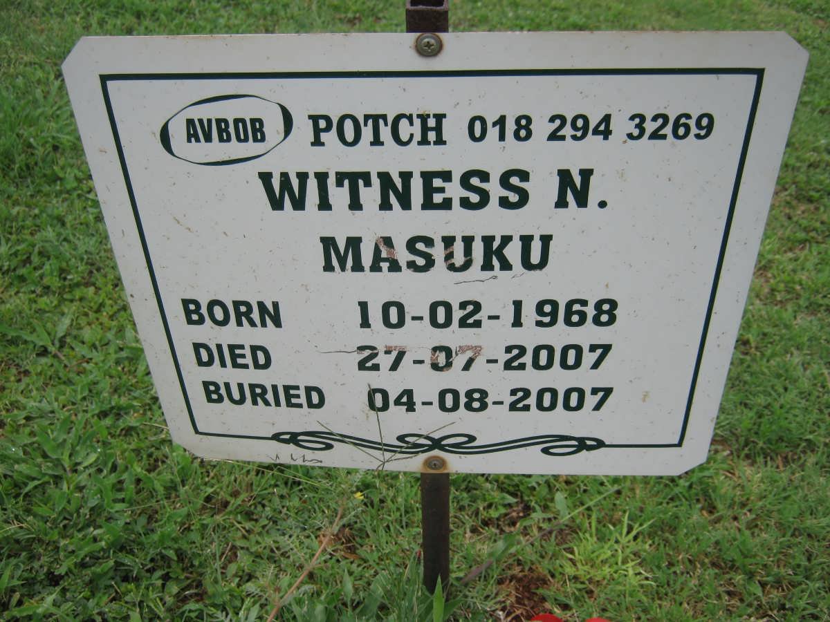 MASUKU Witness N. 1968-2007