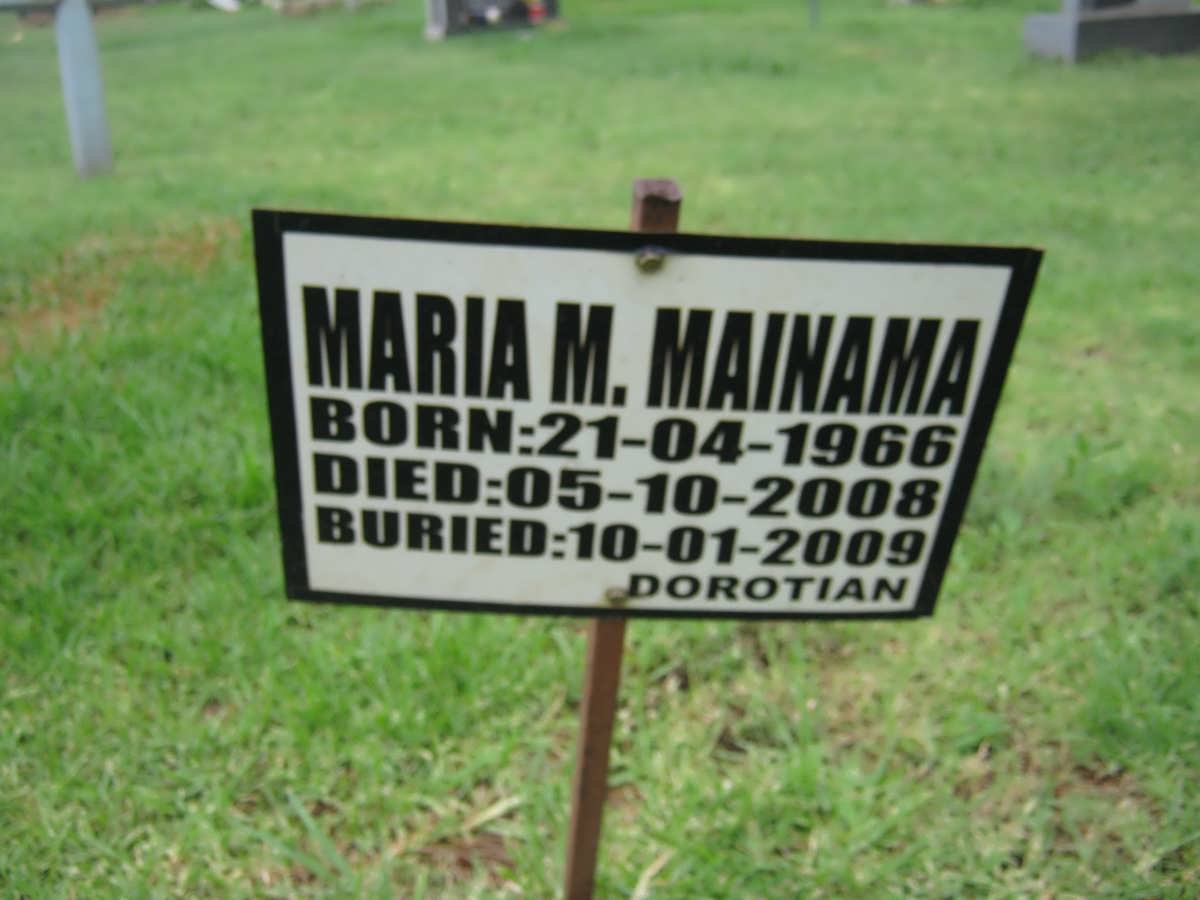MAINAMA Maria M. 1966-2008